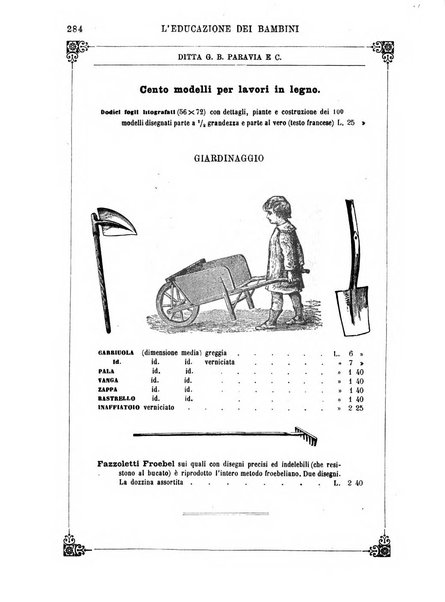 L'educazione dei bambini giornale per le famiglie e per gli istituti infantili