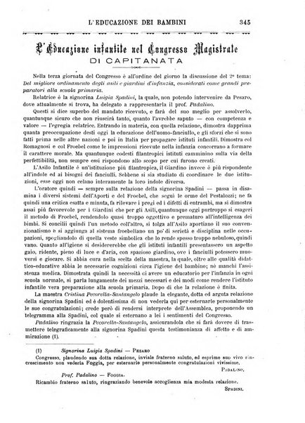 L'educazione dei bambini giornale per le famiglie e per gli istituti infantili