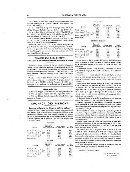 Rassegna mineraria metallurgica e chimica