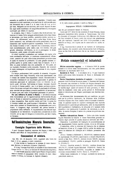 Rassegna mineraria metallurgica e chimica