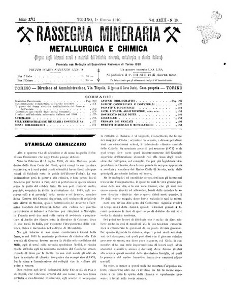 Rassegna mineraria metallurgica e chimica