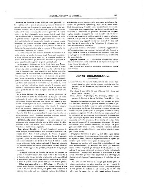 Rassegna mineraria metallurgica e chimica