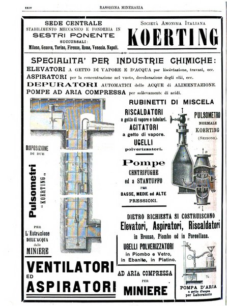 Rassegna mineraria metallurgica e chimica