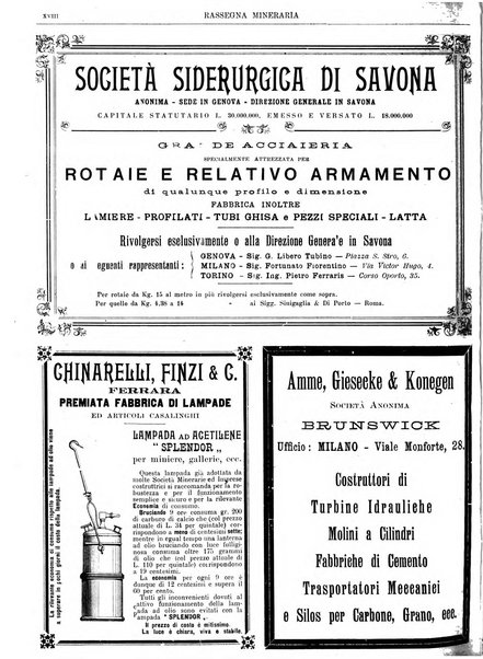 Rassegna mineraria metallurgica e chimica