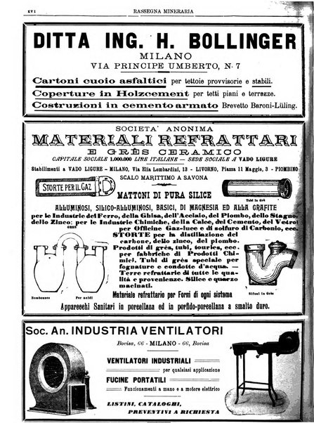 Rassegna mineraria metallurgica e chimica