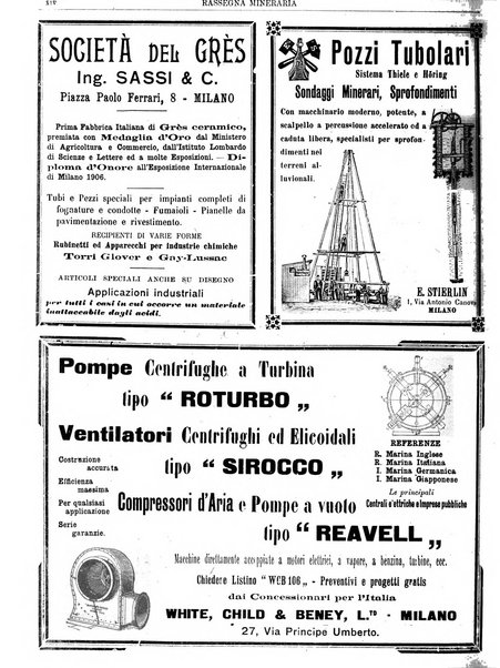 Rassegna mineraria metallurgica e chimica