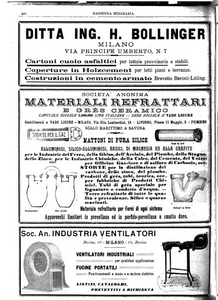 Rassegna mineraria metallurgica e chimica