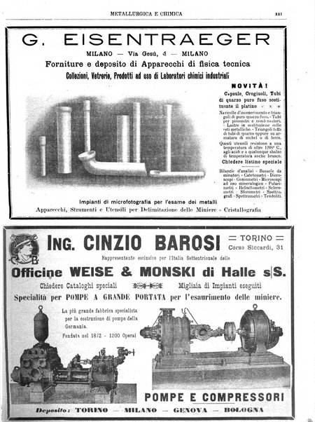 Rassegna mineraria metallurgica e chimica