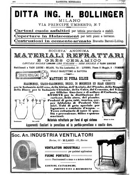 Rassegna mineraria metallurgica e chimica