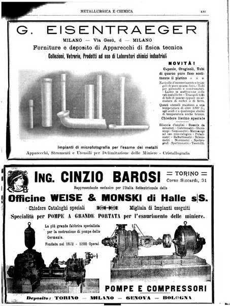 Rassegna mineraria metallurgica e chimica