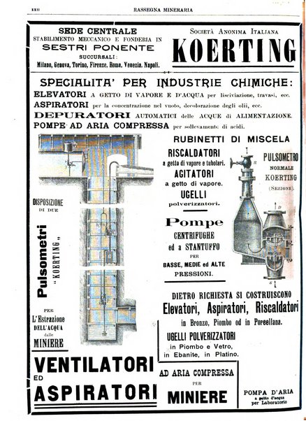 Rassegna mineraria metallurgica e chimica