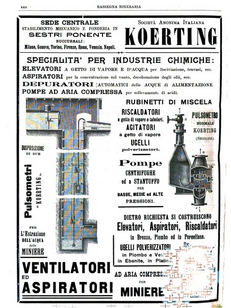 Rassegna mineraria metallurgica e chimica