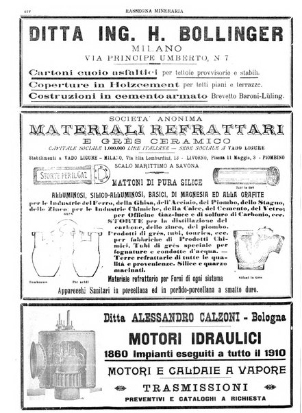 Rassegna mineraria metallurgica e chimica