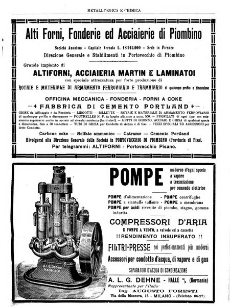 Rassegna mineraria metallurgica e chimica