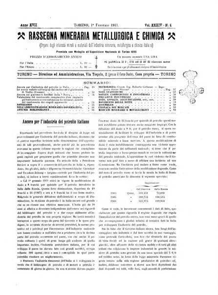 Rassegna mineraria metallurgica e chimica