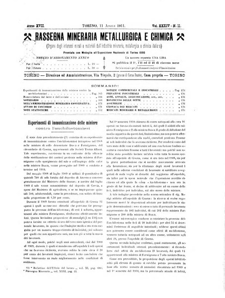 Rassegna mineraria metallurgica e chimica