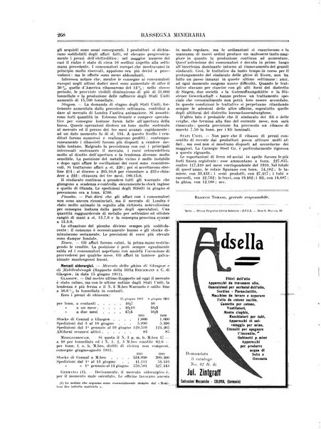 Rassegna mineraria metallurgica e chimica