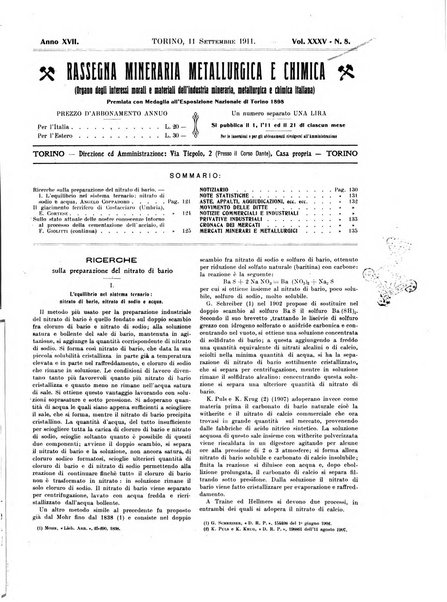 Rassegna mineraria metallurgica e chimica