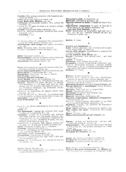 Rassegna mineraria metallurgica e chimica