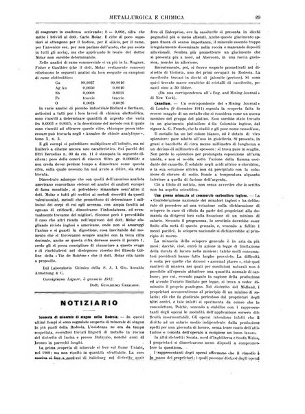 Rassegna mineraria metallurgica e chimica