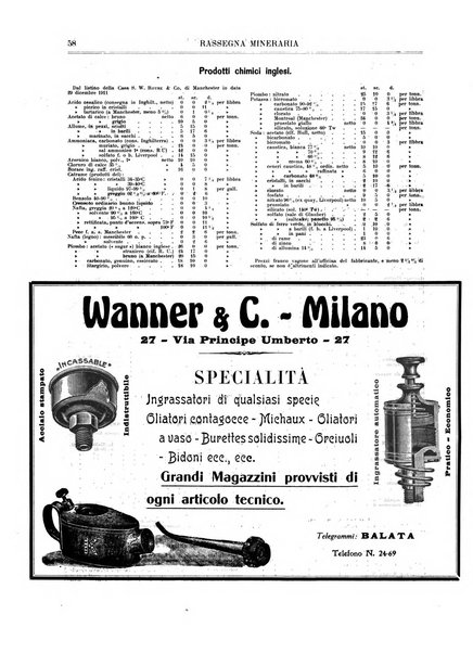 Rassegna mineraria metallurgica e chimica