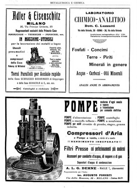 Rassegna mineraria metallurgica e chimica