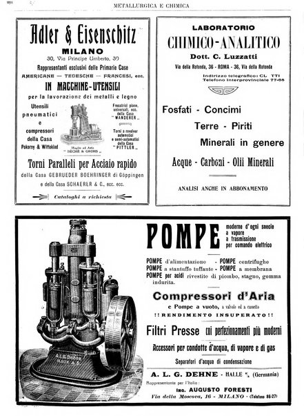 Rassegna mineraria metallurgica e chimica