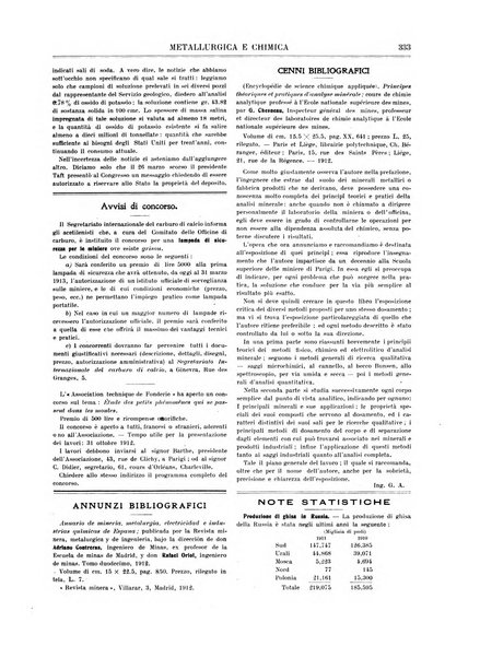 Rassegna mineraria metallurgica e chimica