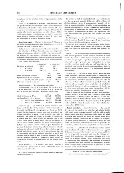 Rassegna mineraria metallurgica e chimica