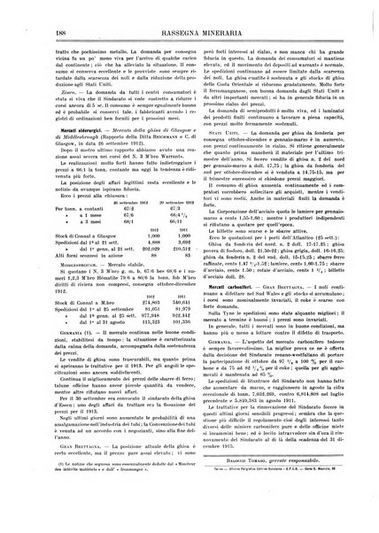 Rassegna mineraria metallurgica e chimica