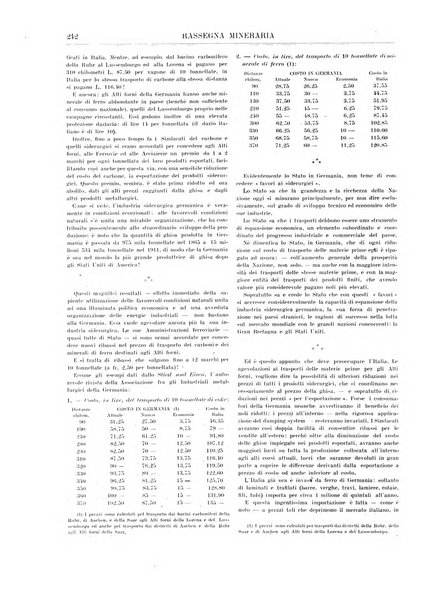 Rassegna mineraria metallurgica e chimica