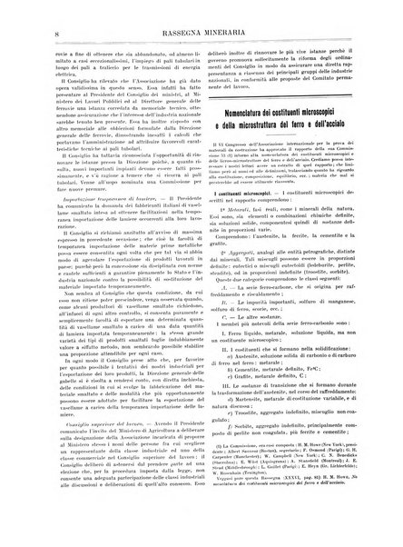 Rassegna mineraria metallurgica e chimica