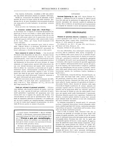 Rassegna mineraria metallurgica e chimica