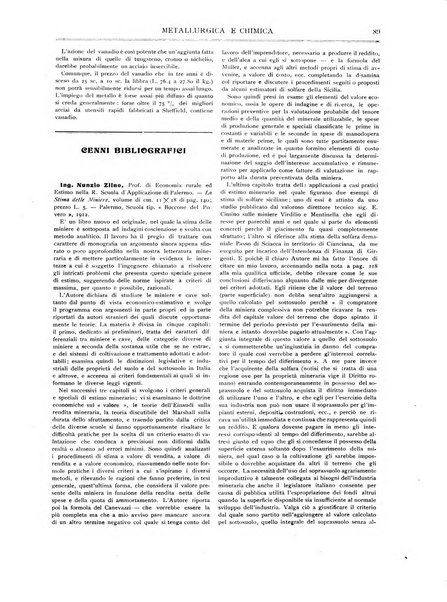 Rassegna mineraria metallurgica e chimica