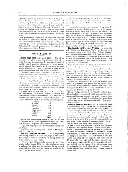 Rassegna mineraria metallurgica e chimica