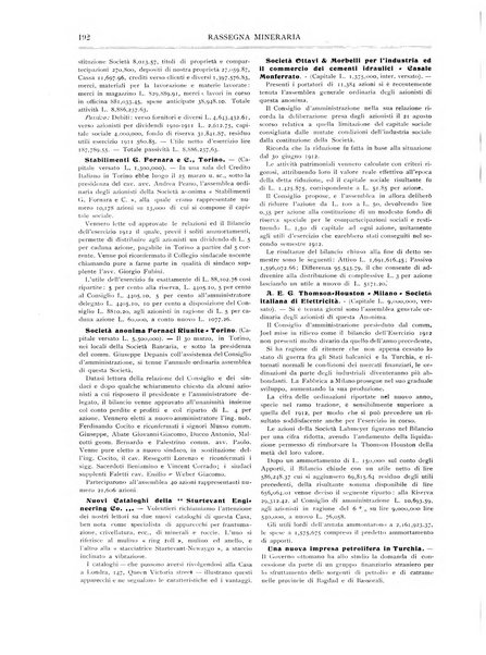 Rassegna mineraria metallurgica e chimica