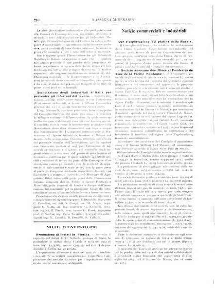 Rassegna mineraria metallurgica e chimica