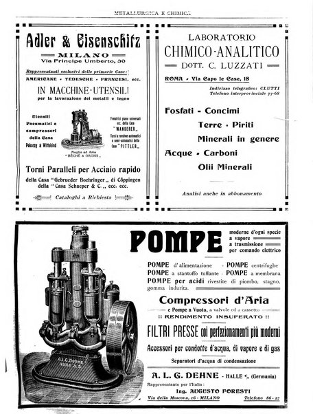 Rassegna mineraria metallurgica e chimica