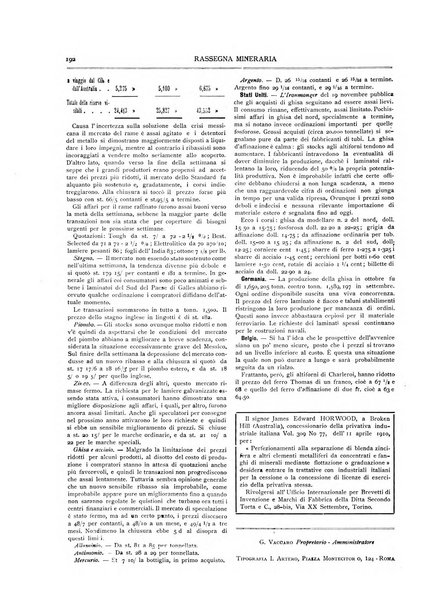 Rassegna mineraria metallurgica e chimica