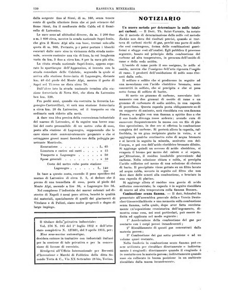 Rassegna mineraria metallurgica e chimica