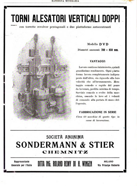 Rassegna mineraria metallurgica e chimica