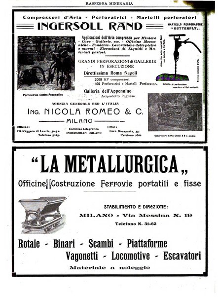 Rassegna mineraria metallurgica e chimica