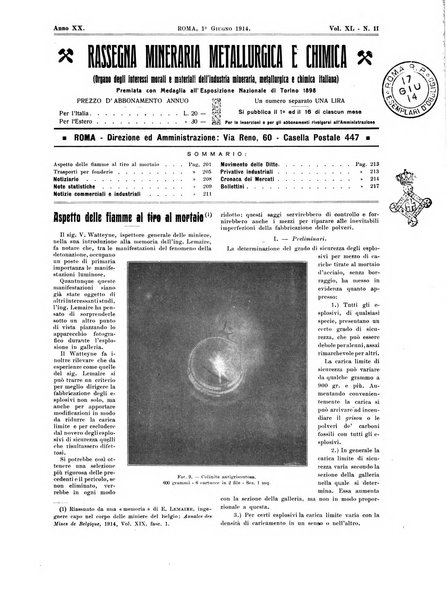 Rassegna mineraria metallurgica e chimica