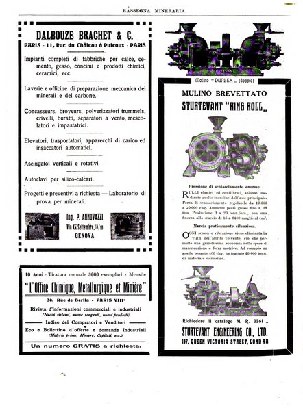 Rassegna mineraria metallurgica e chimica