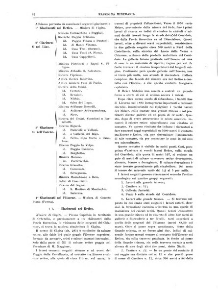 Rassegna mineraria metallurgica e chimica