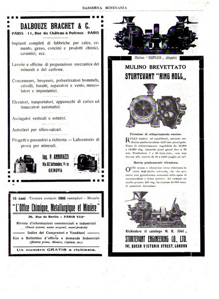 Rassegna mineraria metallurgica e chimica