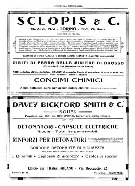 Rassegna mineraria metallurgica e chimica