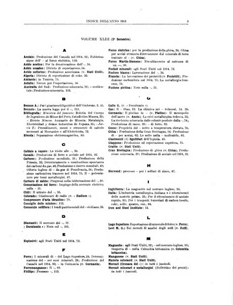 Rassegna mineraria metallurgica e chimica