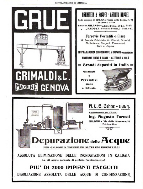 Rassegna mineraria metallurgica e chimica