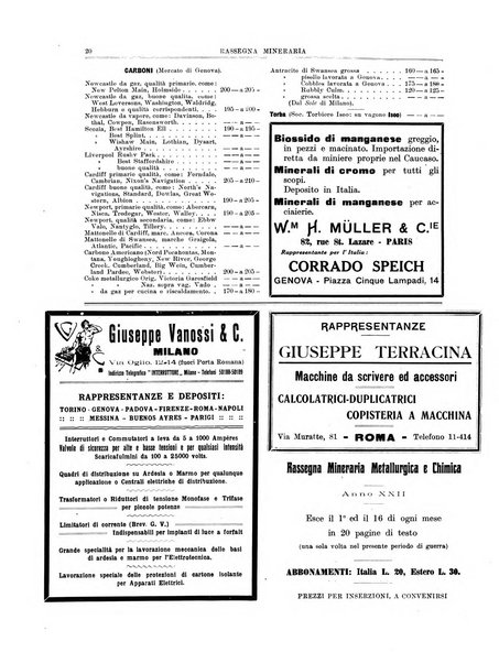 Rassegna mineraria metallurgica e chimica